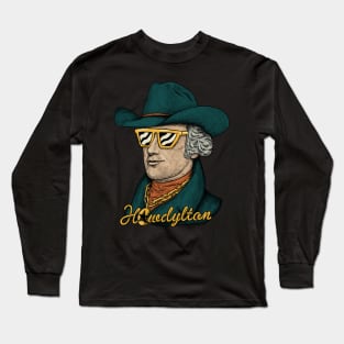 Howdylton - Alexander Hamilton in a Cowboy Hat Long Sleeve T-Shirt